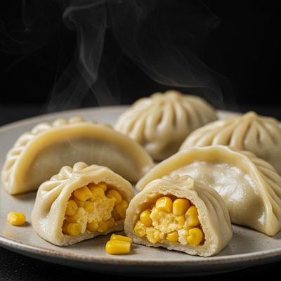 Cheese Corn Steamed Momo
